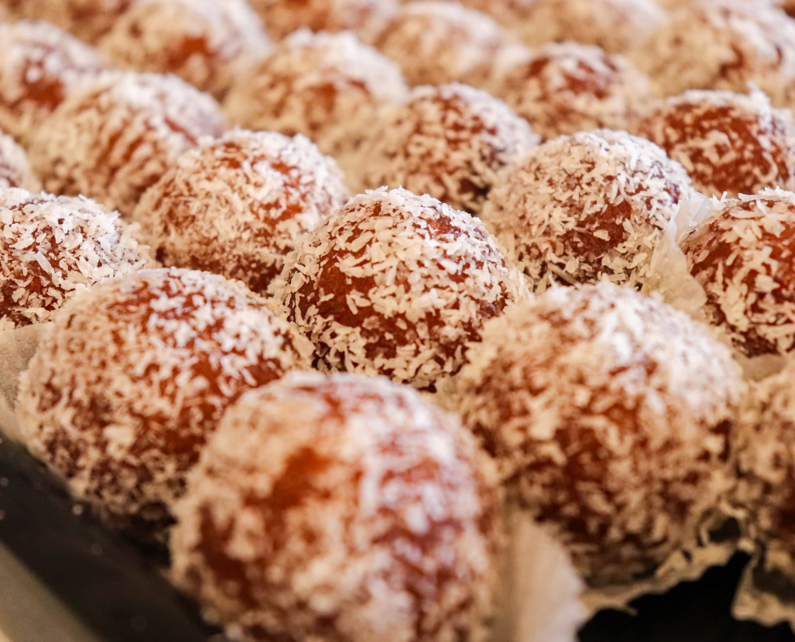 DRY GULAB JAMUN WITH COCONUT